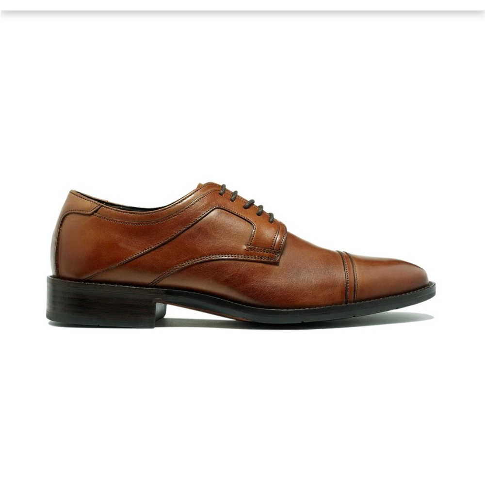 Johnston & Murphy LARSEY Cap Toe Oxford Tan Johnston and Murphy size 12